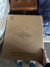 Misiki Automatic Foot Spa Bath Massager with Heat Pedicure Machine with 3 Modes