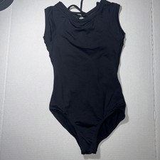 Suffolk Leotard- size Large Child Black, open back