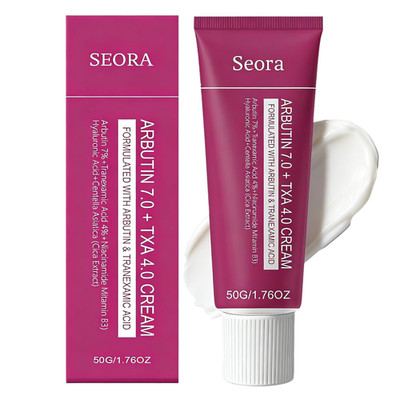 Korean Brightening Skincare Arbutin Cream, Moisturizer Hydrates, Evens Tone for