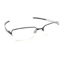 Oakley Frag OX5045-0153 Polished Black Half Rim Eyeglasses Frames 53-19 140