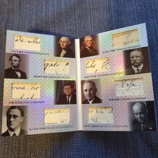 2025 Eternal Revelation 8 HANDWRITING RELIC 46/50 POTUS Washington JFK Lincoln +