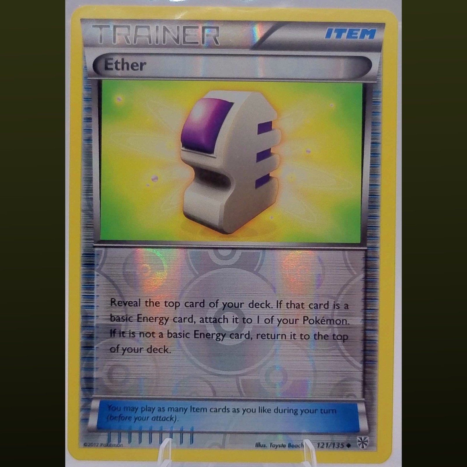 POKEMON PLASMA STORM ETHER 121/135 REVERSE HOLO NM UNCOMMON