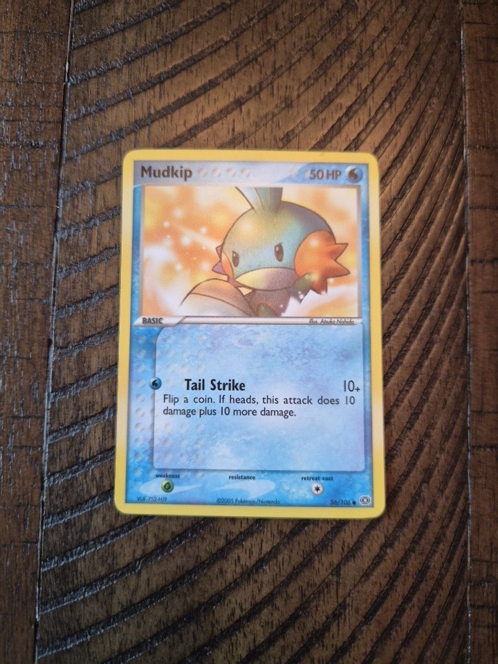 Mudkip - 56/106 - Pokemon Card Ex Emerald NM 2005