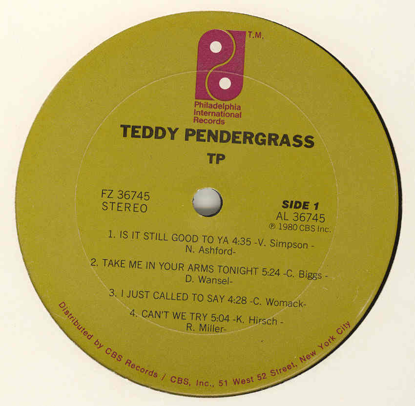 TEDDY PENDEGRASS / TP | eBay