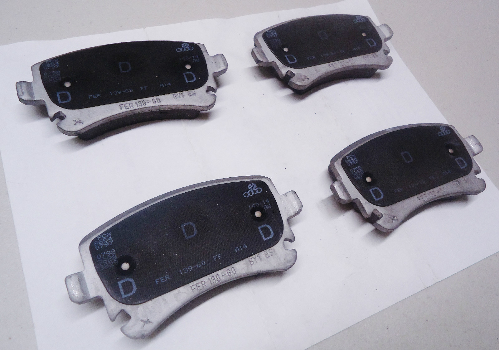 BENTLEY CONTINENTAL SERIES / FLYING SPUR REAR BRAKE PAD SET OEM # 3W0698451J