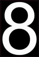 5.5in x 8in Address Number 8 Magnet