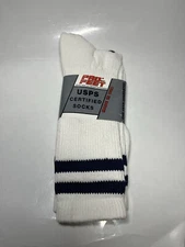 Pro Feet USPS United States Postal Service Socks USA 10-13 NOS VTG Striped Crew