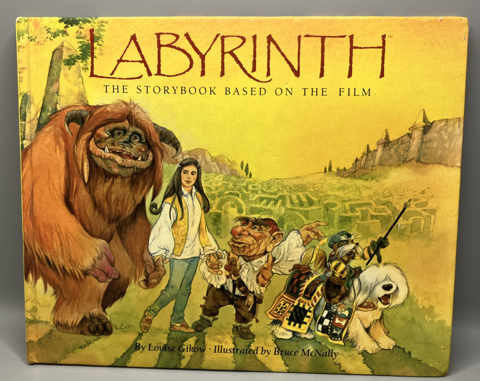 labyrinth Storybook by Louise Gikow Hardcover UK First Printing Book 1986