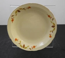 Vintage Hall Superior Jewel Tea Autumn Leaf Rim Soup Bowl c1938-76/78 8 1/4" P18