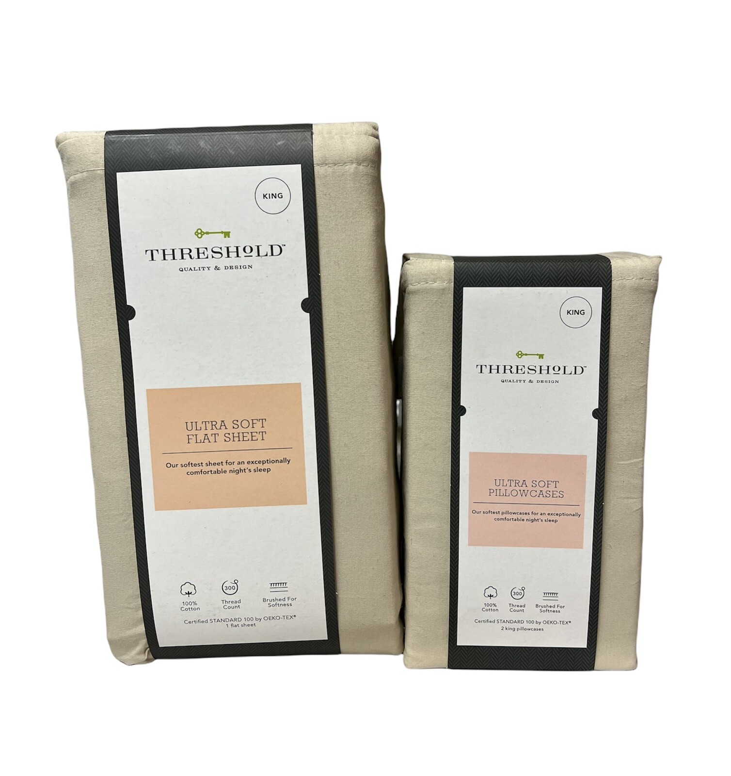 THRESHOLD ULTRA SOFT FLAT SHEET AND PILLOW CASE COMBO SIZE KING eBay