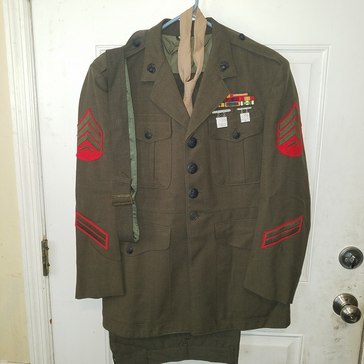 トップス U.S. MARINE CORPS 60s USMC 1960s MARINE CORP USMC GREEN SERVICE ALPHA DRESS UNIFORM