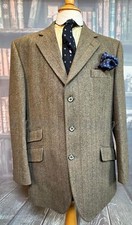 Gurteen Esquire Herringbone Tweed Hacking Jacket. 42R /107cm Chest GE42 
