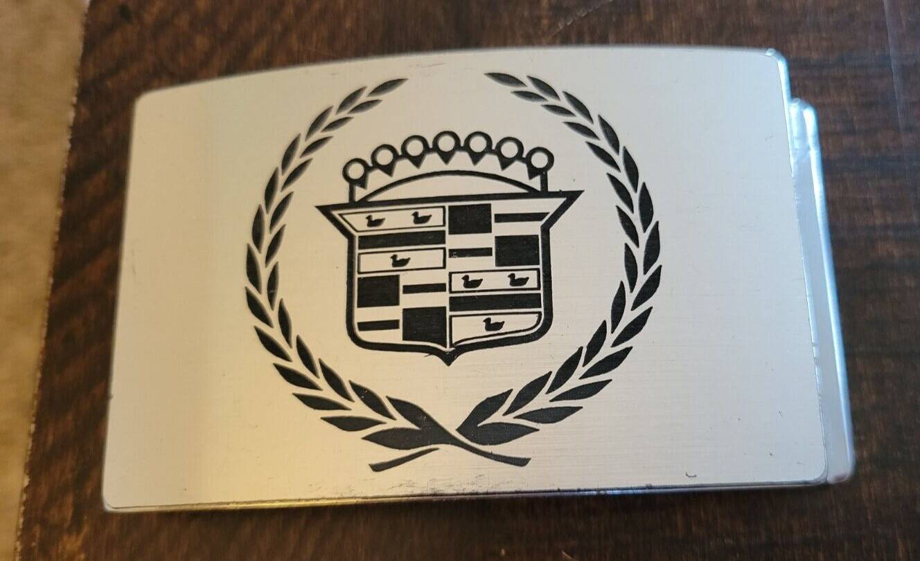 GM Official Licensed Cadillac Belt Buckle Front Gem