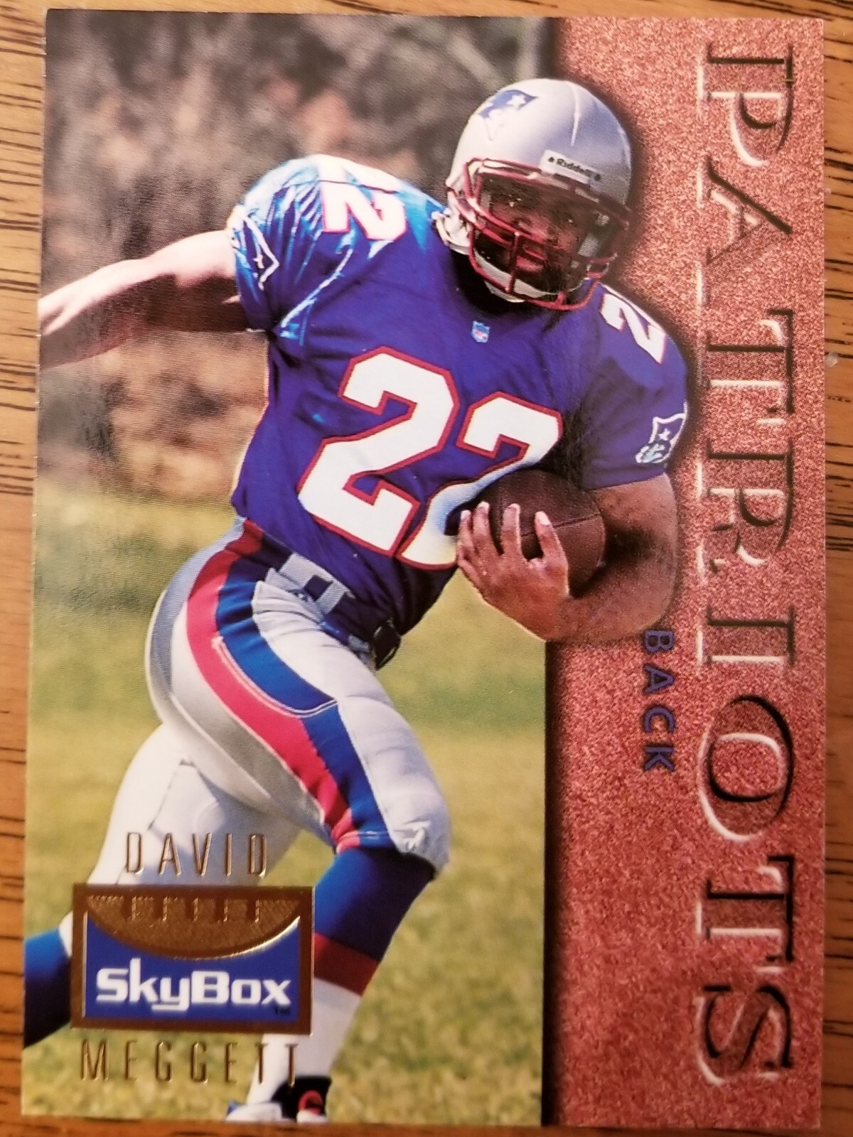 DAVID MEGGETT New England Patriots 1995 SkyBox Football Card 83 MT eBay