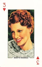 JEANETTE MACDONALD Star of the Silver Screen Hollywood Single Swap Playing Card