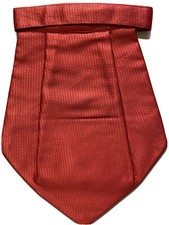 NEW Red brocade Men Silk Cravat Scarf Ascot NECK Tie PARTY-PRE STITCHED GATSBY