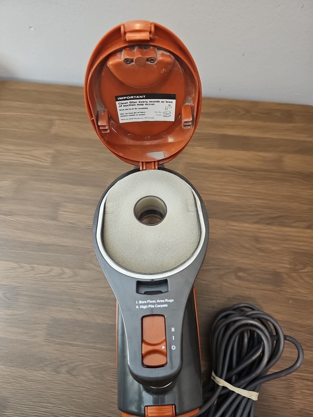 Shark Rocket HV301 Stick Vacuum Motor Body Only Orange Tested Working eBay
