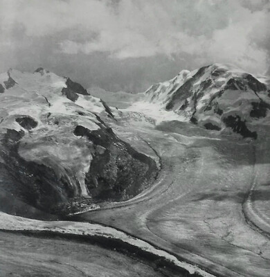 Studie Gornergrat Gletscher, Schweiz 1952 von Eric Pelly 1894-1978