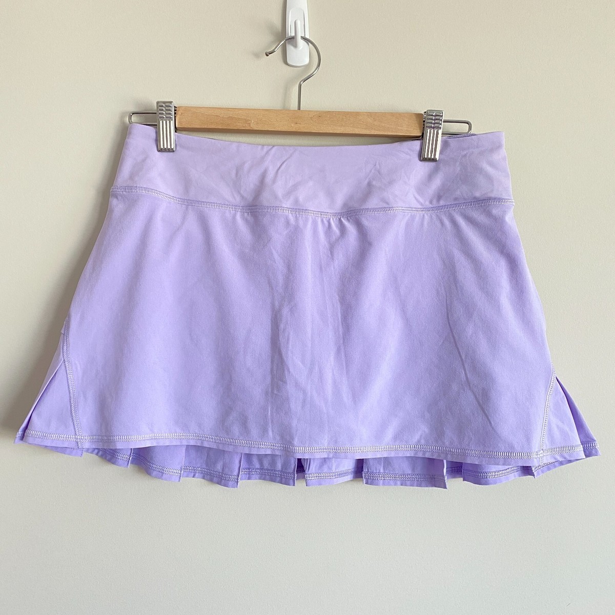 Lululemon Run Pace Setter Skirt Ruffles Lilac Purple 6 Skort