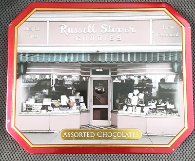 Whitman's Candy & Sampler Tin BOXES, & 1 Russell Stover Candies Tin Box, ALL 3