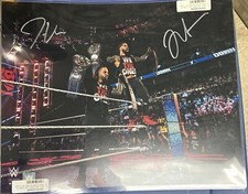 Jey And Jimmy Uso Signed Poster 16x20 Photo Auto COA Fanatics