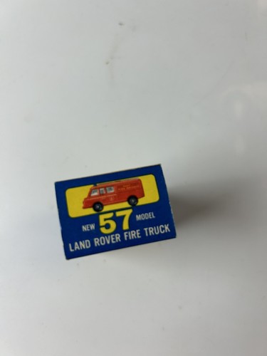 Matchbox Lesney England 57 Land Rover Fire Truck has Box Vintage - Picture 12 of 12