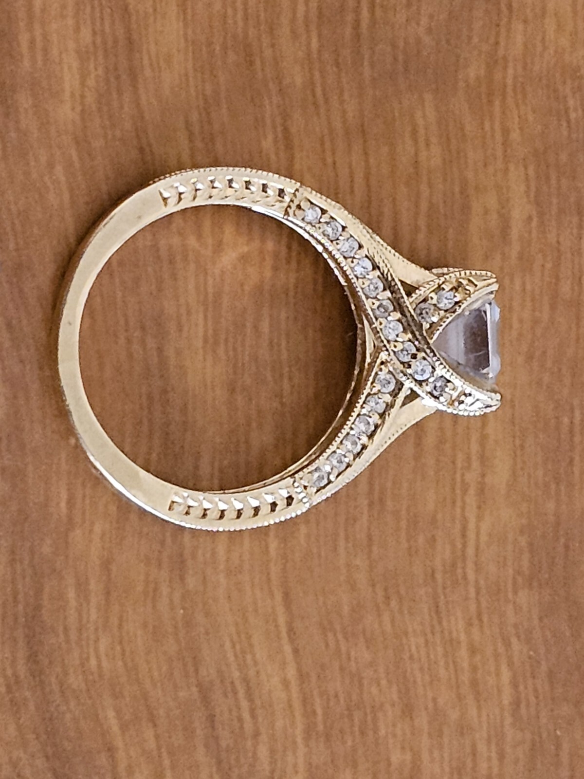 Radiant Princess Simulated Solitaire Diamond Enga… - image 6