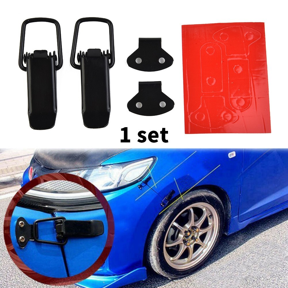 Bumper Release Accessories Black Fastener Clip Parts Quick Replacement