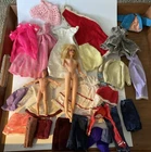 1966 Original Barbie Twist N Turn And Ken 1970 Mattel Small With Clothes Lot