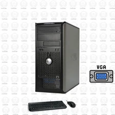 Fast Dell Desktop Computer PC Core 2 Duo 1TB  WiFi PC Windows XP 32bit