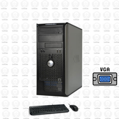 Fast Dell Desktop Computer PC Core 2 Duo 1TB WiFi PC Windows XP