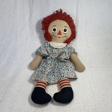 Raggedy Ann Doll vintage with I LOVE YOU HEART 16 inch
