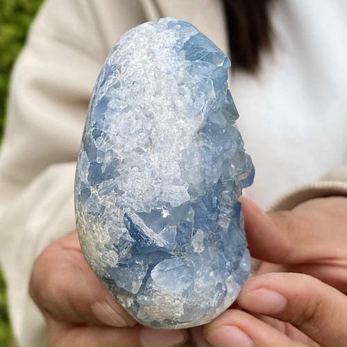 365G Natural Blue Crystal Cave Specimen Lucky Stone healing - Bild 12 von 13