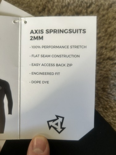 Xcel Axis 2mm Springsuit Wet Suit Black Long Sleeve Shorts Mens Large L - Picture 3 of 6