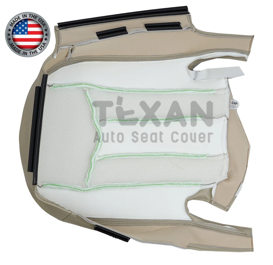 Cadillac XLR 2004-2009 convertible parte inferior del pasajero cubierta de asiento de cuero color tostado esquisto Foto 3 de 4