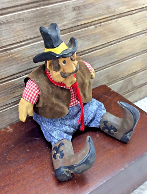 Russ Berrie The Country Folks Chaps Cowboy #2148 Design By Kathleen Kelly