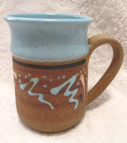 Vintage~Southwestern Style~Pottery Coffee Mug~Signed Hill