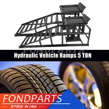 Pair Auto Car Service Ramps Lifts Heavy Duty Hydraulic Lift Repair Frame Black Pair Auto Car Service Ramps Lifts Heavy Duty Hydraulic Lift Repair Frame Black
