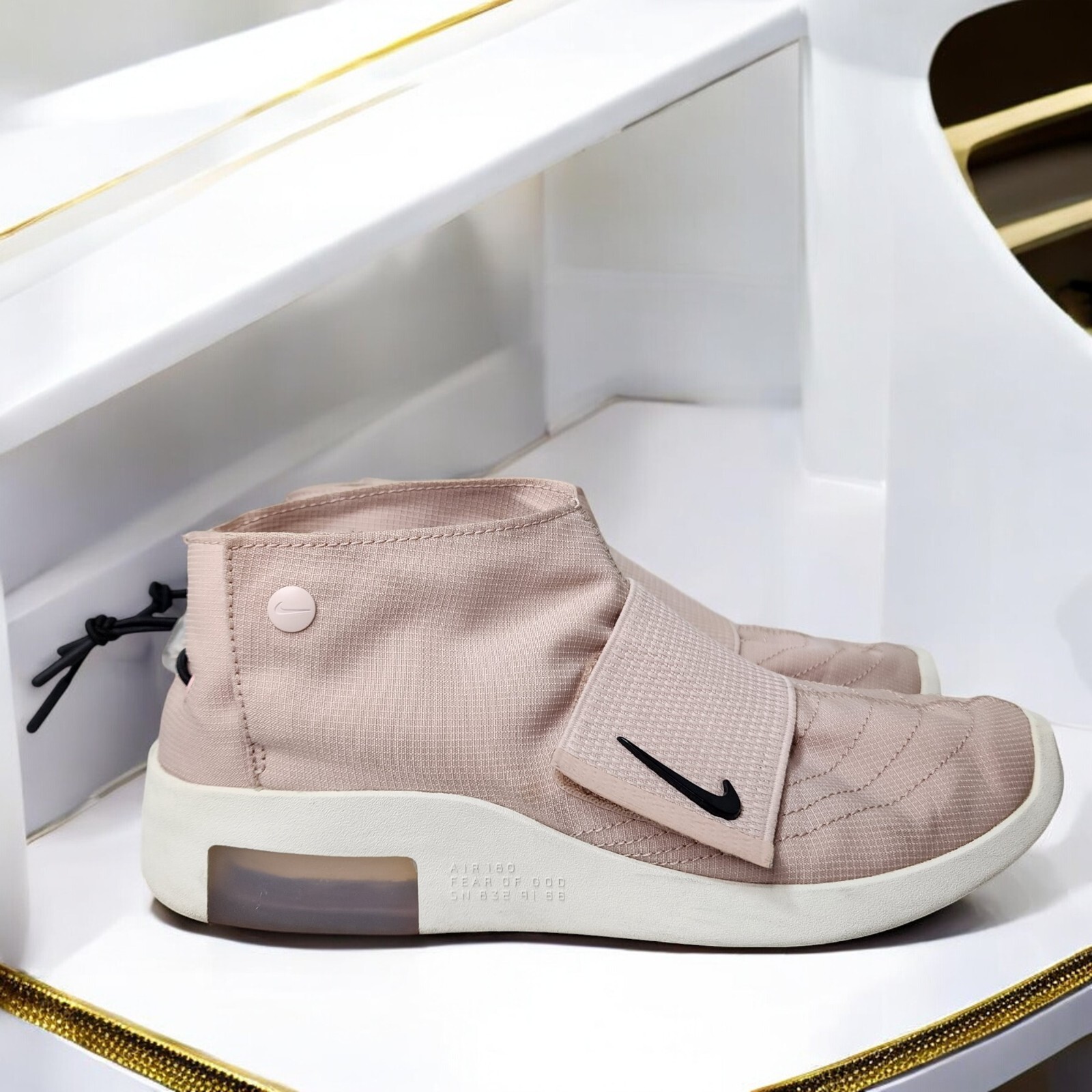 Nike Air x Fear Of God Moc Moccasin Men's 7.5 Women 9 Particle Beige Black Sail thumbnail 10