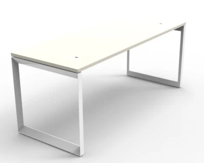 1x White Desk Home Office Like New Less Than 12