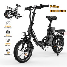 16" Electric Bike Adults Foldable 630W Motor Commuter Ebike UL 2849 Certified US