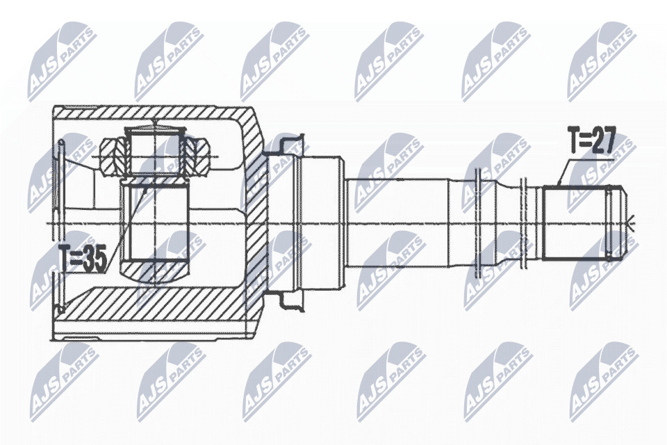 Inner Cv Joint For Mitsubishi Outlander Ii Iii 06- Lancer 08- - Image 4