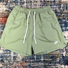 Nike Sportswear Woven Lined Flow Shorts Green Mens Sz Large L Shorts DM6829-386