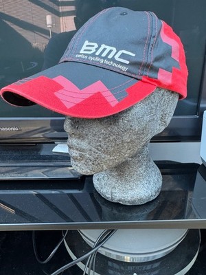 BMC Switzerland Team Radsport Bike Cap, Mütze schwarz & rot Herren Einheitsgröße vorne gewachst