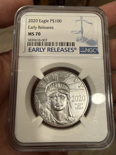 2020 American Platinum Eagle — photo from the most recent tracked eBay sale