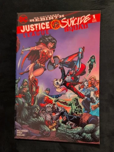 JUSTICE LEAGUE VS SUICIDE SQUAD #1 EXCLUSIVE WONDER WOMAN HARLEY QUINN