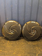 Pyle PLMRS4B Waterproof Rated Marine Speakers, 1 Pair, Black