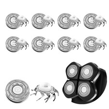 8 PCS Head Shaver Blades Compatible with Free Bird Flex Series Pro Electric H...