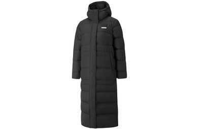 PUMA Logo Pattern Loose Hooded Long Sleeve Down Jacket Winter
