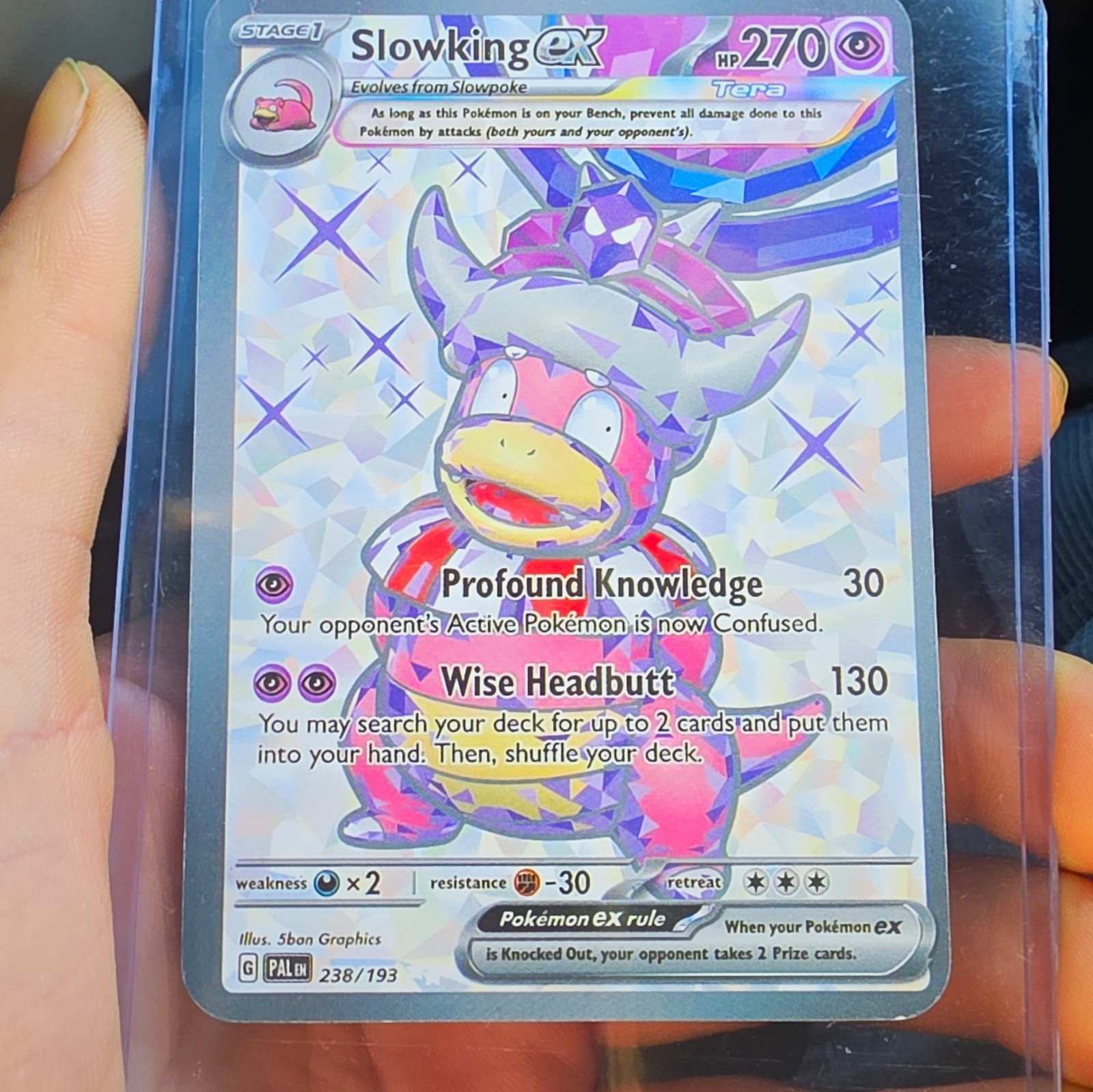 Pokemon Slowking ex 238/193 SV02 Paldea Evolved Full Art Holo Ultra Rare EN